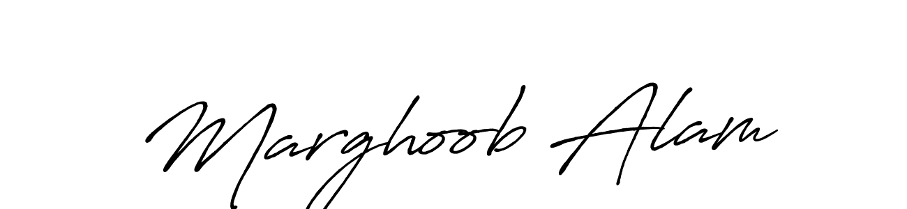 Also we have Marghoob Alam name is the best signature style. Create professional handwritten signature collection using Antro_Vectra_Bolder autograph style. Marghoob Alam signature style 7 images and pictures png