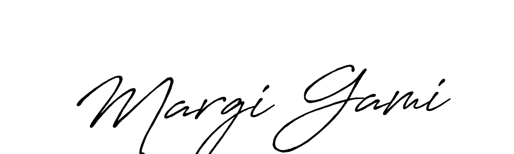 Make a beautiful signature design for name Margi Gami. Use this online signature maker to create a handwritten signature for free. Margi Gami signature style 7 images and pictures png