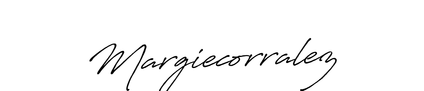 How to make Margiecorralez signature? Antro_Vectra_Bolder is a professional autograph style. Create handwritten signature for Margiecorralez name. Margiecorralez signature style 7 images and pictures png