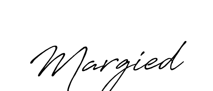Margied stylish signature style. Best Handwritten Sign (Antro_Vectra_Bolder) for my name. Handwritten Signature Collection Ideas for my name Margied. Margied signature style 7 images and pictures png