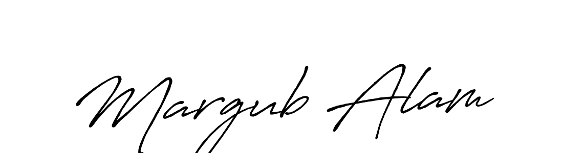 Use a signature maker to create a handwritten signature online. With this signature software, you can design (Antro_Vectra_Bolder) your own signature for name Margub Alam. Margub Alam signature style 7 images and pictures png