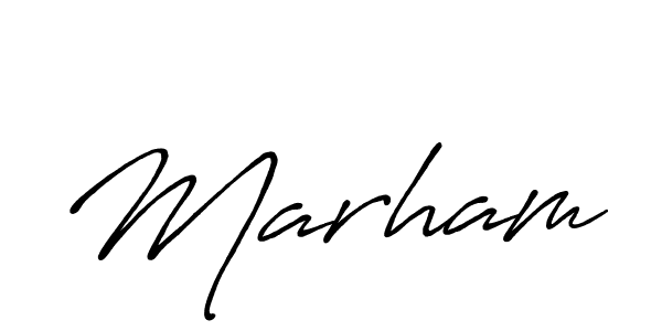 You should practise on your own different ways (Antro_Vectra_Bolder) to write your name (Marham) in signature. don't let someone else do it for you. Marham signature style 7 images and pictures png