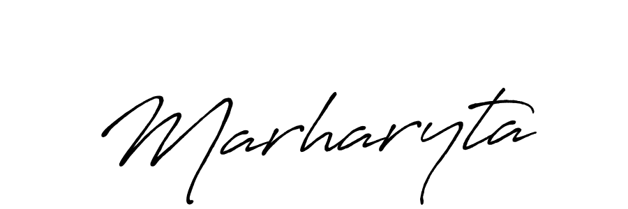 Also You can easily find your signature by using the search form. We will create Marharyta name handwritten signature images for you free of cost using Antro_Vectra_Bolder sign style. Marharyta signature style 7 images and pictures png