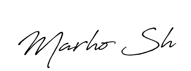 It looks lik you need a new signature style for name Marho Sh. Design unique handwritten (Antro_Vectra_Bolder) signature with our free signature maker in just a few clicks. Marho Sh signature style 7 images and pictures png