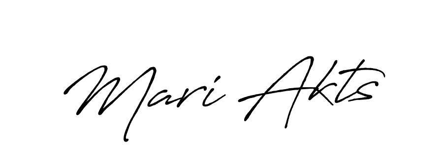 The best way (Antro_Vectra_Bolder) to make a short signature is to pick only two or three words in your name. The name Mari Akts include a total of six letters. For converting this name. Mari Akts signature style 7 images and pictures png