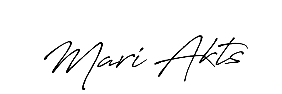 The best way (Antro_Vectra_Bolder) to make a short signature is to pick only two or three words in your name. The name Mari Akts include a total of six letters. For converting this name. Mari Akts signature style 7 images and pictures png