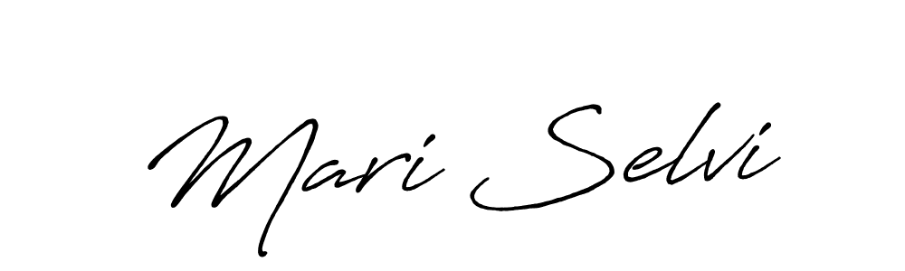 Mari Selvi stylish signature style. Best Handwritten Sign (Antro_Vectra_Bolder) for my name. Handwritten Signature Collection Ideas for my name Mari Selvi. Mari Selvi signature style 7 images and pictures png