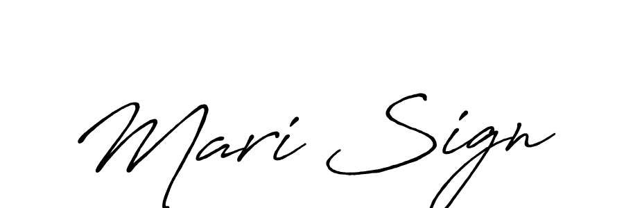 Mari Sign stylish signature style. Best Handwritten Sign (Antro_Vectra_Bolder) for my name. Handwritten Signature Collection Ideas for my name Mari Sign. Mari Sign signature style 7 images and pictures png