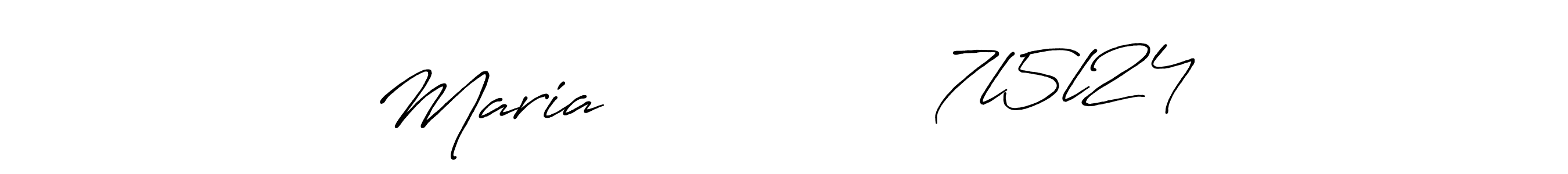 Use a signature maker to create a handwritten signature online. With this signature software, you can design (Antro_Vectra_Bolder) your own signature for name Maria                7l5l24. Maria                7l5l24 signature style 7 images and pictures png