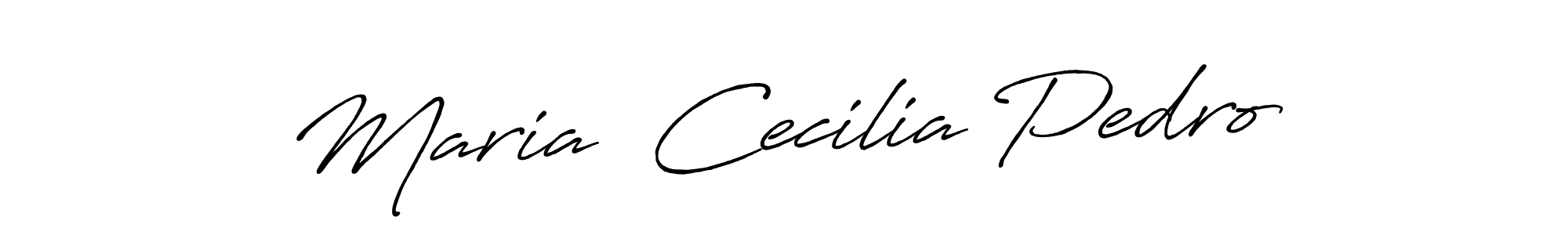 Use a signature maker to create a handwritten signature online. With this signature software, you can design (Antro_Vectra_Bolder) your own signature for name Maria  Cecilia Pedro. Maria  Cecilia Pedro signature style 7 images and pictures png