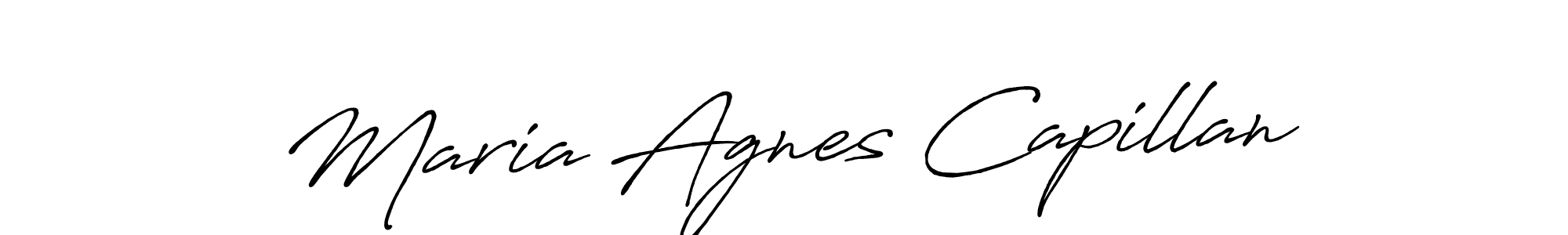 Also we have Maria Agnes Capillan name is the best signature style. Create professional handwritten signature collection using Antro_Vectra_Bolder autograph style. Maria Agnes Capillan signature style 7 images and pictures png