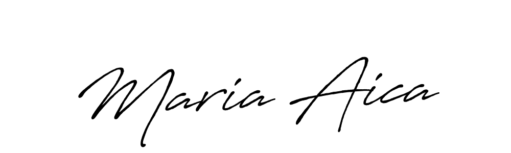 You should practise on your own different ways (Antro_Vectra_Bolder) to write your name (Maria Aica) in signature. don't let someone else do it for you. Maria Aica signature style 7 images and pictures png