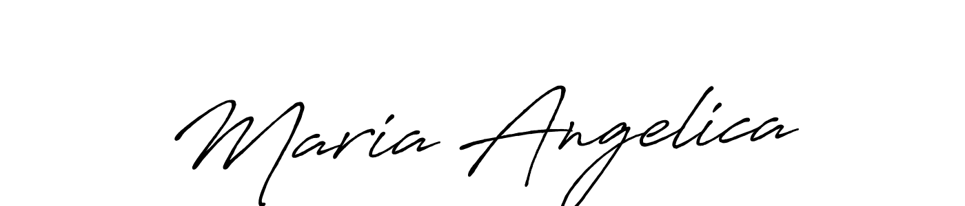 Make a beautiful signature design for name Maria Angelica. With this signature (Antro_Vectra_Bolder) style, you can create a handwritten signature for free. Maria Angelica signature style 7 images and pictures png