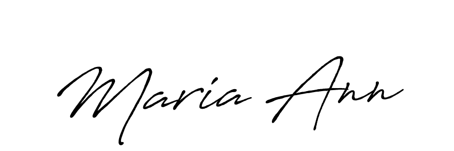 Use a signature maker to create a handwritten signature online. With this signature software, you can design (Antro_Vectra_Bolder) your own signature for name Maria Ann. Maria Ann signature style 7 images and pictures png