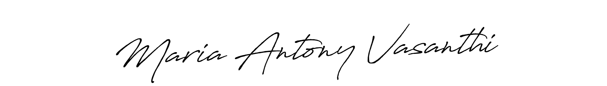 This is the best signature style for the Maria Antony Vasanthi name. Also you like these signature font (Antro_Vectra_Bolder). Mix name signature. Maria Antony Vasanthi signature style 7 images and pictures png