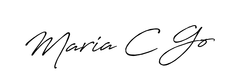 The best way (Antro_Vectra_Bolder) to make a short signature is to pick only two or three words in your name. The name Maria C Go include a total of six letters. For converting this name. Maria C Go signature style 7 images and pictures png