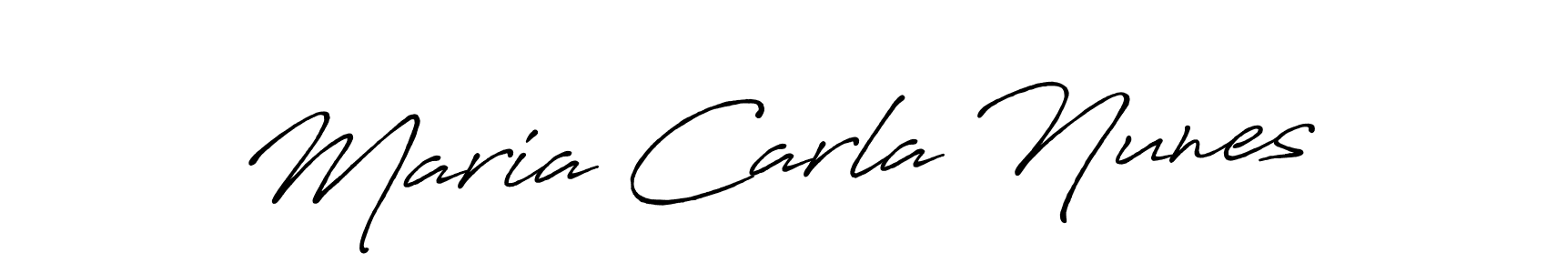 Maria Carla Nunes stylish signature style. Best Handwritten Sign (Antro_Vectra_Bolder) for my name. Handwritten Signature Collection Ideas for my name Maria Carla Nunes. Maria Carla Nunes signature style 7 images and pictures png