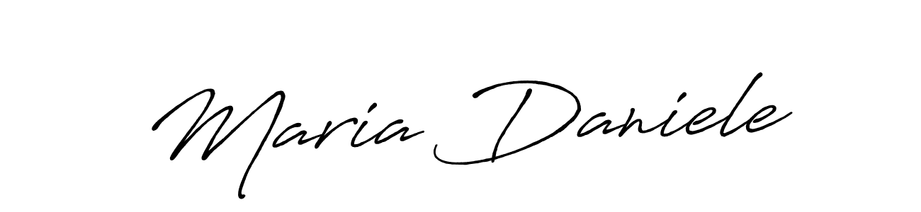 Also You can easily find your signature by using the search form. We will create Maria Daniele name handwritten signature images for you free of cost using Antro_Vectra_Bolder sign style. Maria Daniele signature style 7 images and pictures png
