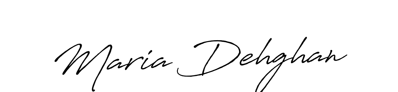 How to make Maria Dehghan signature? Antro_Vectra_Bolder is a professional autograph style. Create handwritten signature for Maria Dehghan name. Maria Dehghan signature style 7 images and pictures png