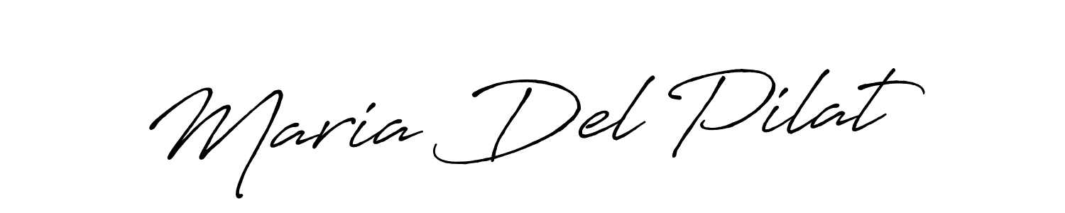 Also we have Maria Del Pilat name is the best signature style. Create professional handwritten signature collection using Antro_Vectra_Bolder autograph style. Maria Del Pilat signature style 7 images and pictures png