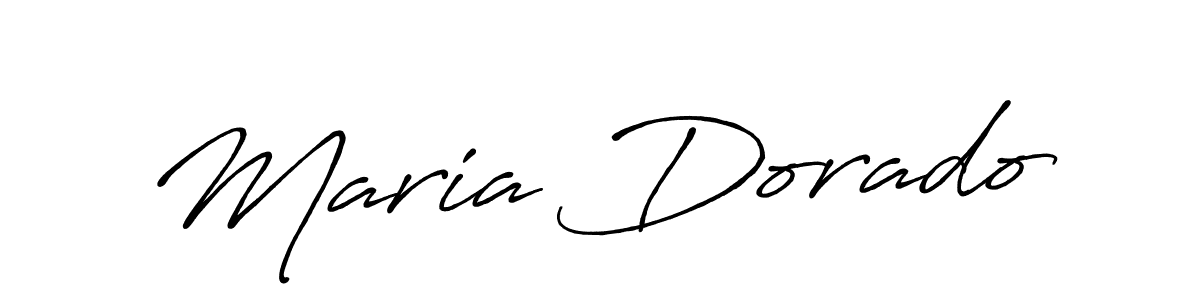 Create a beautiful signature design for name Maria Dorado. With this signature (Antro_Vectra_Bolder) fonts, you can make a handwritten signature for free. Maria Dorado signature style 7 images and pictures png