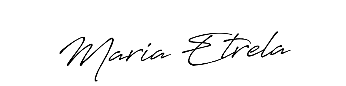 You can use this online signature creator to create a handwritten signature for the name Maria Etrela. This is the best online autograph maker. Maria Etrela signature style 7 images and pictures png