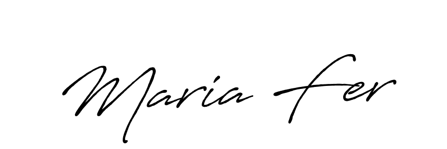 Maria Fer stylish signature style. Best Handwritten Sign (Antro_Vectra_Bolder) for my name. Handwritten Signature Collection Ideas for my name Maria Fer. Maria Fer signature style 7 images and pictures png