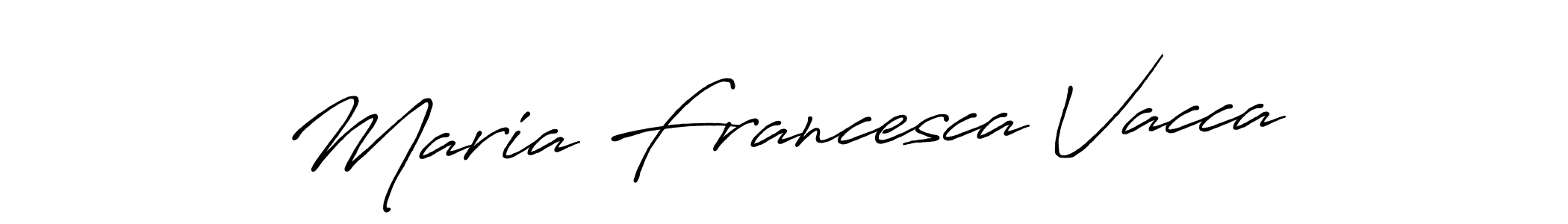 Design your own signature with our free online signature maker. With this signature software, you can create a handwritten (Antro_Vectra_Bolder) signature for name Maria Francesca Vacca. Maria Francesca Vacca signature style 7 images and pictures png