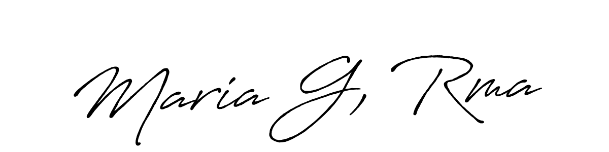 The best way (Antro_Vectra_Bolder) to make a short signature is to pick only two or three words in your name. The name Maria G, Rma include a total of six letters. For converting this name. Maria G, Rma signature style 7 images and pictures png