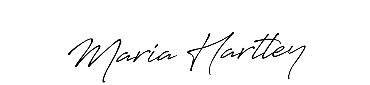 Design your own signature with our free online signature maker. With this signature software, you can create a handwritten (Antro_Vectra_Bolder) signature for name Maria Hartley. Maria Hartley signature style 7 images and pictures png