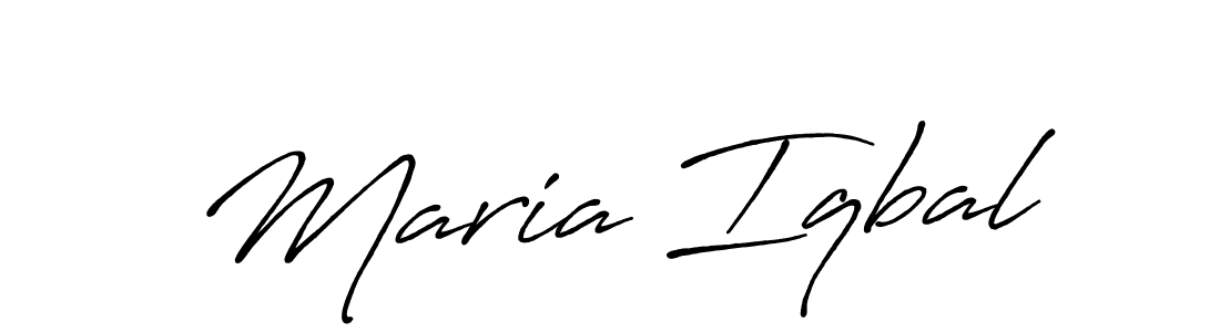 Once you've used our free online signature maker to create your best signature Antro_Vectra_Bolder style, it's time to enjoy all of the benefits that Maria Iqbal name signing documents. Maria Iqbal signature style 7 images and pictures png