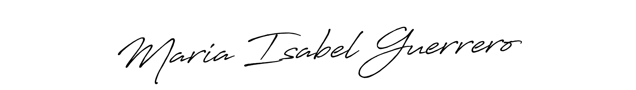 if you are searching for the best signature style for your name Maria Isabel Guerrero. so please give up your signature search. here we have designed multiple signature styles  using Antro_Vectra_Bolder. Maria Isabel Guerrero signature style 7 images and pictures png