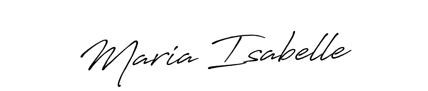 Also You can easily find your signature by using the search form. We will create Maria Isabelle name handwritten signature images for you free of cost using Antro_Vectra_Bolder sign style. Maria Isabelle signature style 7 images and pictures png