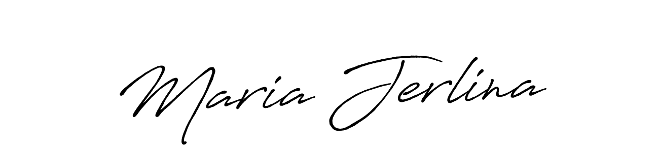 Make a beautiful signature design for name Maria Jerlina. With this signature (Antro_Vectra_Bolder) style, you can create a handwritten signature for free. Maria Jerlina signature style 7 images and pictures png