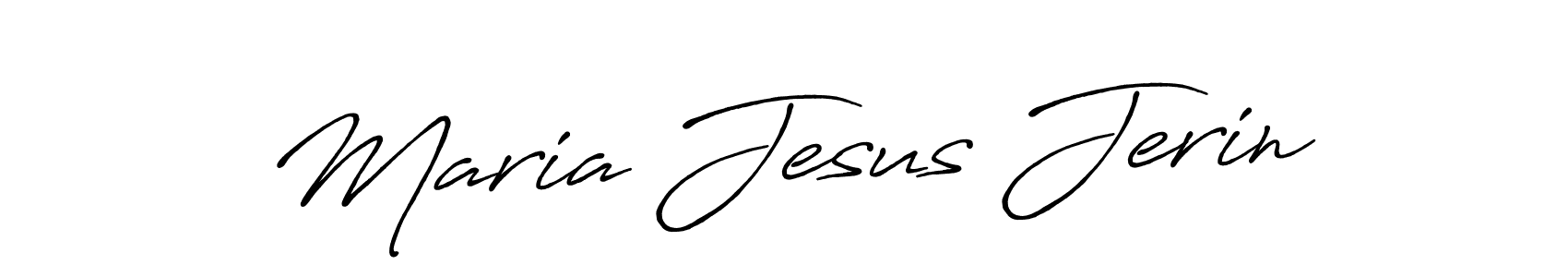 Create a beautiful signature design for name Maria Jesus Jerin. With this signature (Antro_Vectra_Bolder) fonts, you can make a handwritten signature for free. Maria Jesus Jerin signature style 7 images and pictures png