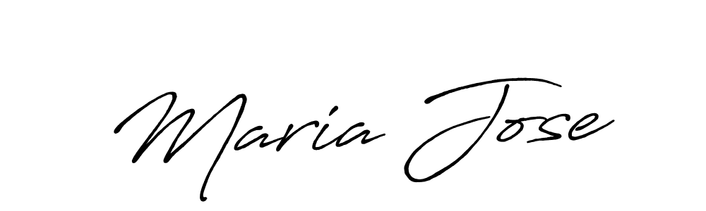Design your own signature with our free online signature maker. With this signature software, you can create a handwritten (Antro_Vectra_Bolder) signature for name Maria Jose. Maria Jose signature style 7 images and pictures png