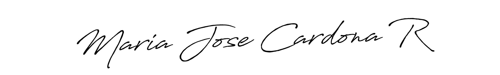 The best way (Antro_Vectra_Bolder) to make a short signature is to pick only two or three words in your name. The name Maria Jose Cardona R include a total of six letters. For converting this name. Maria Jose Cardona R signature style 7 images and pictures png