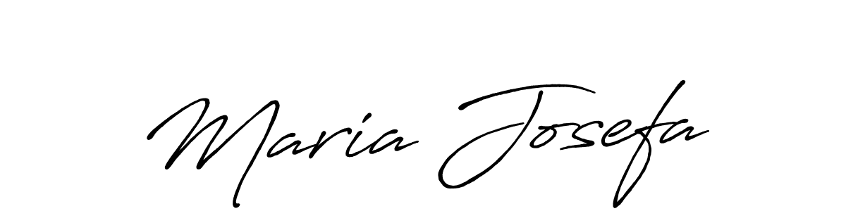 Make a beautiful signature design for name Maria Josefa. With this signature (Antro_Vectra_Bolder) style, you can create a handwritten signature for free. Maria Josefa signature style 7 images and pictures png