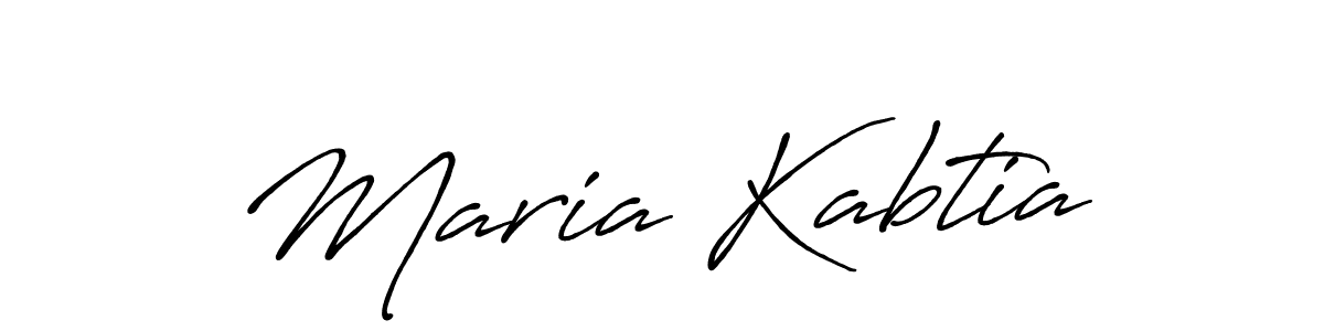 Create a beautiful signature design for name Maria Kabtia. With this signature (Antro_Vectra_Bolder) fonts, you can make a handwritten signature for free. Maria Kabtia signature style 7 images and pictures png