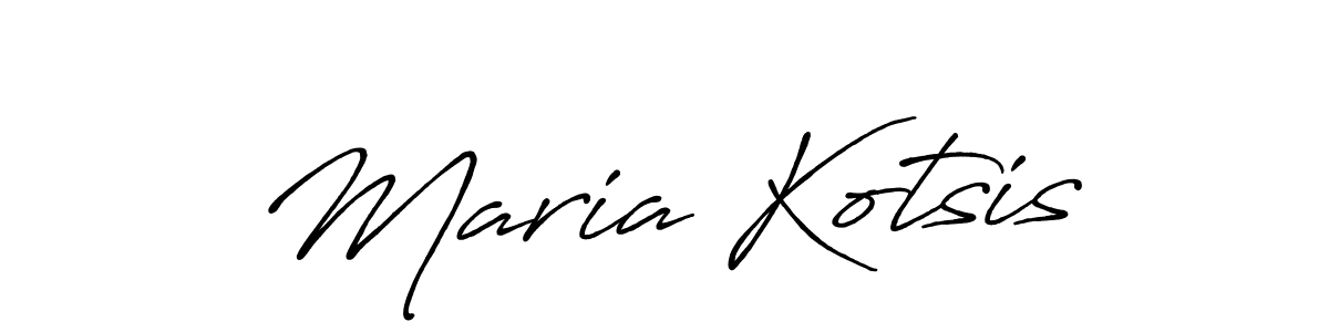 The best way (Antro_Vectra_Bolder) to make a short signature is to pick only two or three words in your name. The name Maria Kotsis include a total of six letters. For converting this name. Maria Kotsis signature style 7 images and pictures png