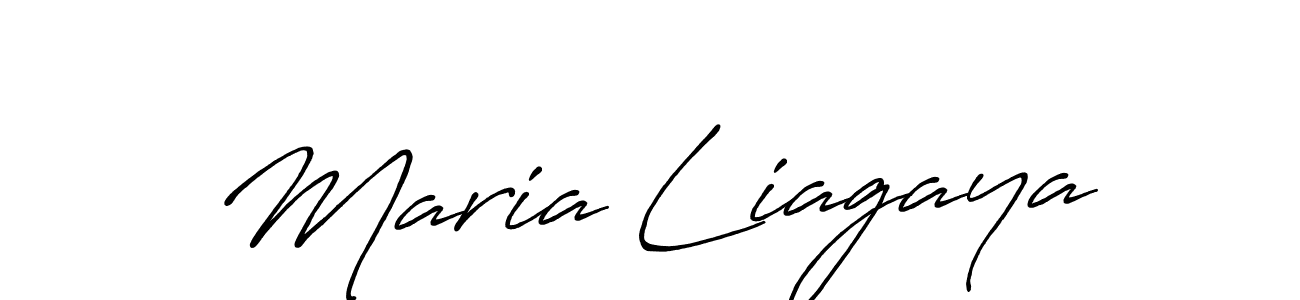 You should practise on your own different ways (Antro_Vectra_Bolder) to write your name (Maria Liagaya) in signature. don't let someone else do it for you. Maria Liagaya signature style 7 images and pictures png
