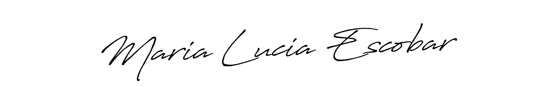 Make a short Maria Lucia Escobar signature style. Manage your documents anywhere anytime using Antro_Vectra_Bolder. Create and add eSignatures, submit forms, share and send files easily. Maria Lucia Escobar signature style 7 images and pictures png