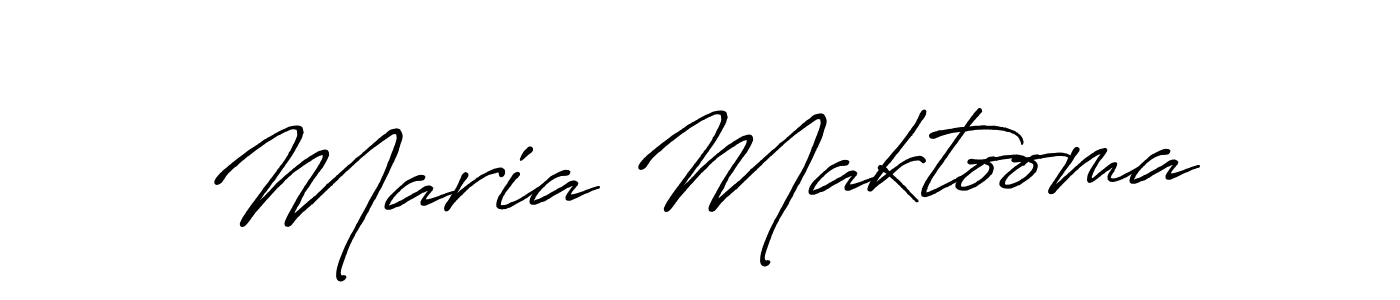 if you are searching for the best signature style for your name Maria Maktooma. so please give up your signature search. here we have designed multiple signature styles  using Antro_Vectra_Bolder. Maria Maktooma signature style 7 images and pictures png
