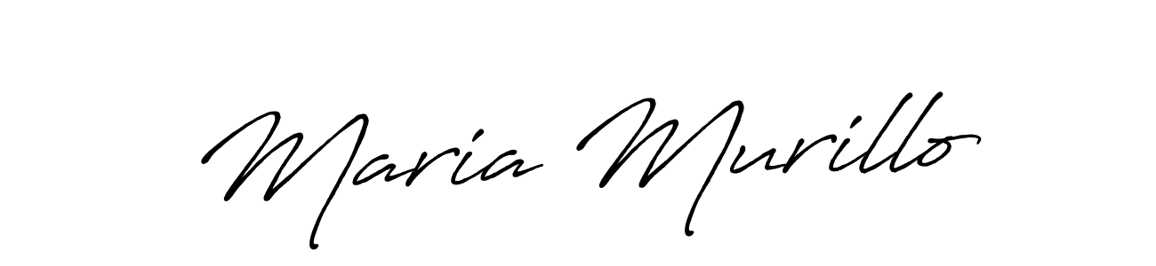 How to make Maria Murillo name signature. Use Antro_Vectra_Bolder style for creating short signs online. This is the latest handwritten sign. Maria Murillo signature style 7 images and pictures png