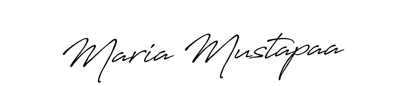 Maria Mustapaa stylish signature style. Best Handwritten Sign (Antro_Vectra_Bolder) for my name. Handwritten Signature Collection Ideas for my name Maria Mustapaa. Maria Mustapaa signature style 7 images and pictures png