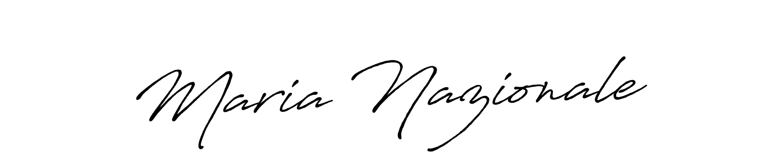 How to make Maria Nazionale signature? Antro_Vectra_Bolder is a professional autograph style. Create handwritten signature for Maria Nazionale name. Maria Nazionale signature style 7 images and pictures png