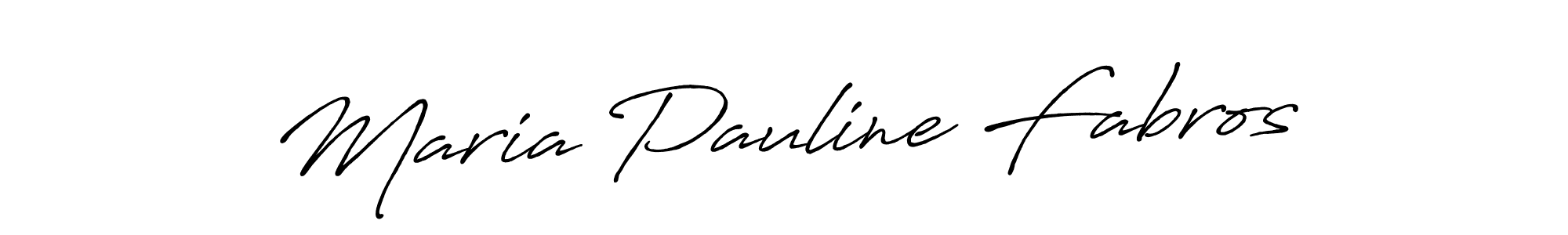 Make a beautiful signature design for name Maria Pauline Fabros. With this signature (Antro_Vectra_Bolder) style, you can create a handwritten signature for free. Maria Pauline Fabros signature style 7 images and pictures png