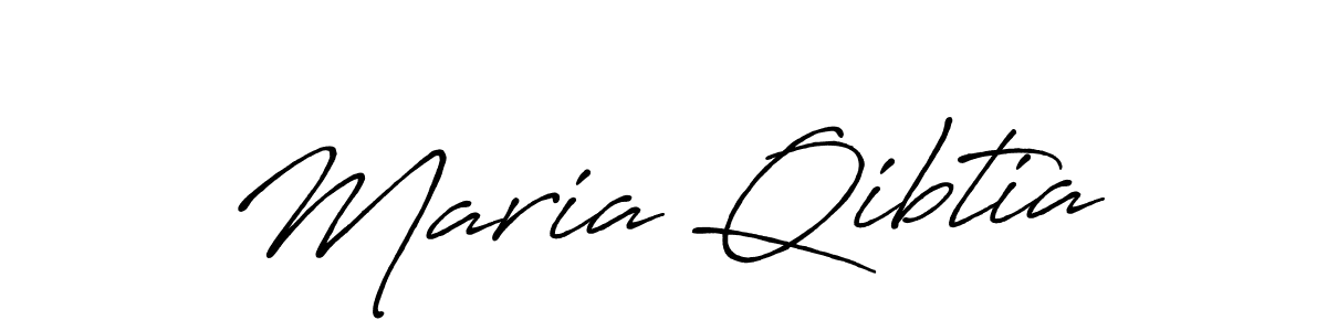 Make a short Maria Qibtia signature style. Manage your documents anywhere anytime using Antro_Vectra_Bolder. Create and add eSignatures, submit forms, share and send files easily. Maria Qibtia signature style 7 images and pictures png