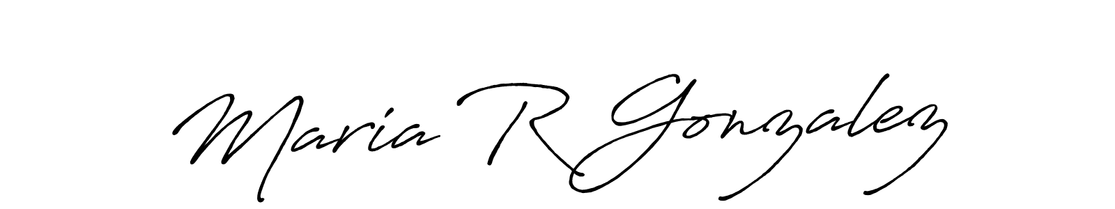 Make a beautiful signature design for name Maria R Gonzalez. Use this online signature maker to create a handwritten signature for free. Maria R Gonzalez signature style 7 images and pictures png