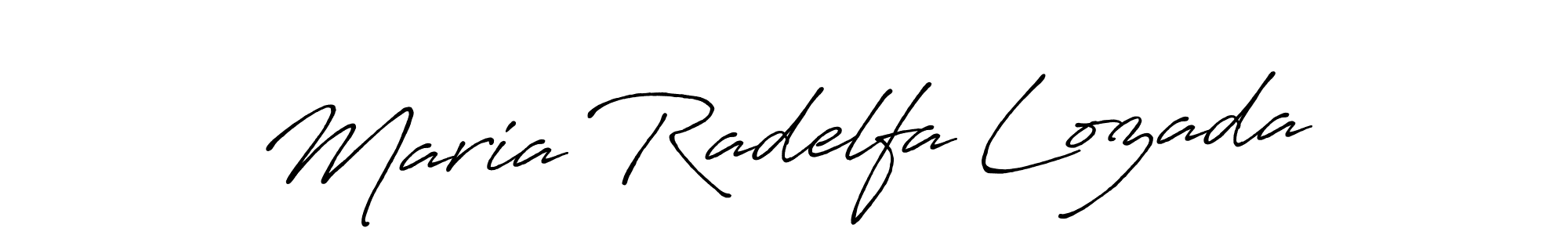 if you are searching for the best signature style for your name Maria Radelfa Lozada. so please give up your signature search. here we have designed multiple signature styles  using Antro_Vectra_Bolder. Maria Radelfa Lozada signature style 7 images and pictures png